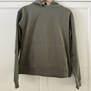 NWOT Generation Love Green Bedazzled Hoodie